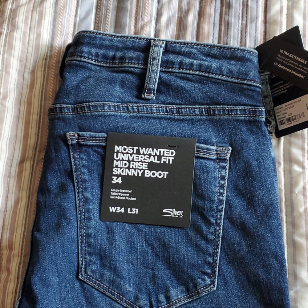 Silver jeans universa fit mid rise skinny jeans